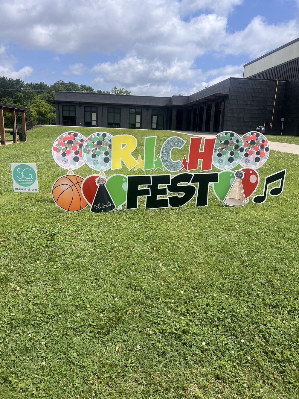 R.I.C.H. Fest yard sign
