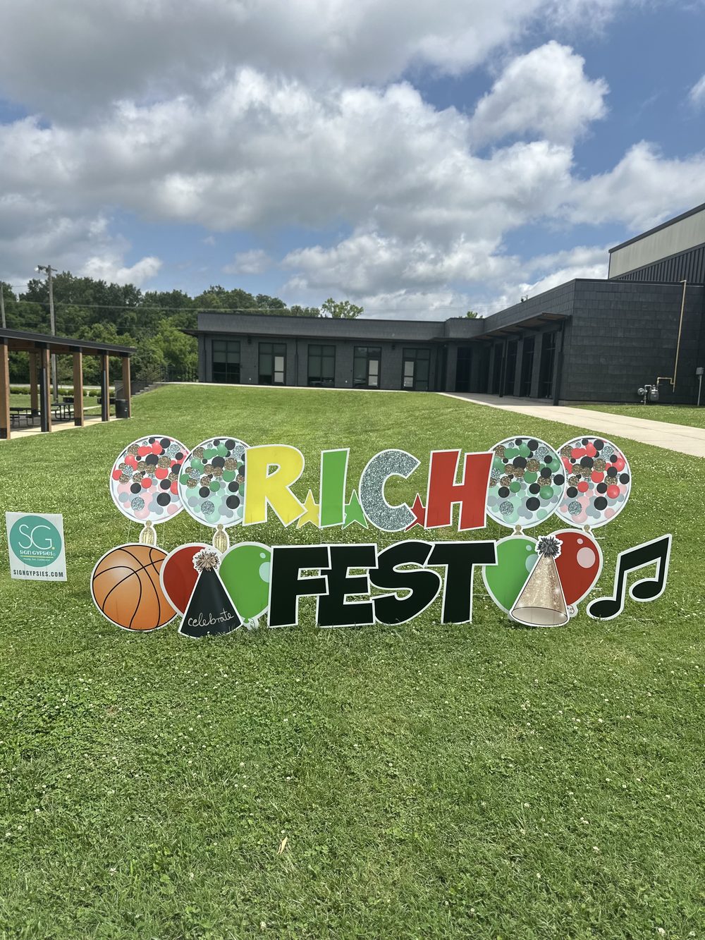 R.I.C.H. Fest outdoor signage